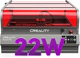 Creality Falcon2 Pro 22W Laser Engraver-Desktop Diode 120W Output with Integrated Enclosure, Camera&Air Assist for Batch...