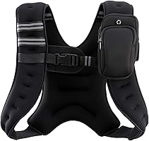 ZELUS Weighted Vest, 6lb/8lb/12lb/16lb/20lb/25lb/30lb Weight Vest with Reflective Stripe for Workout, Strength Training,...
