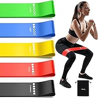 Resistance Bands for Working Out, Elastic Exercice Loop Bands for Physical Therapy, Yoga Starter Set of Stretch Bands...