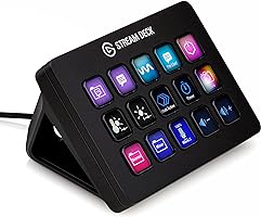 Elgato Stream Deck MK.2 – Studio Controller, 15 macro keys, trigger actions in apps and software like OBS, Twitch,...